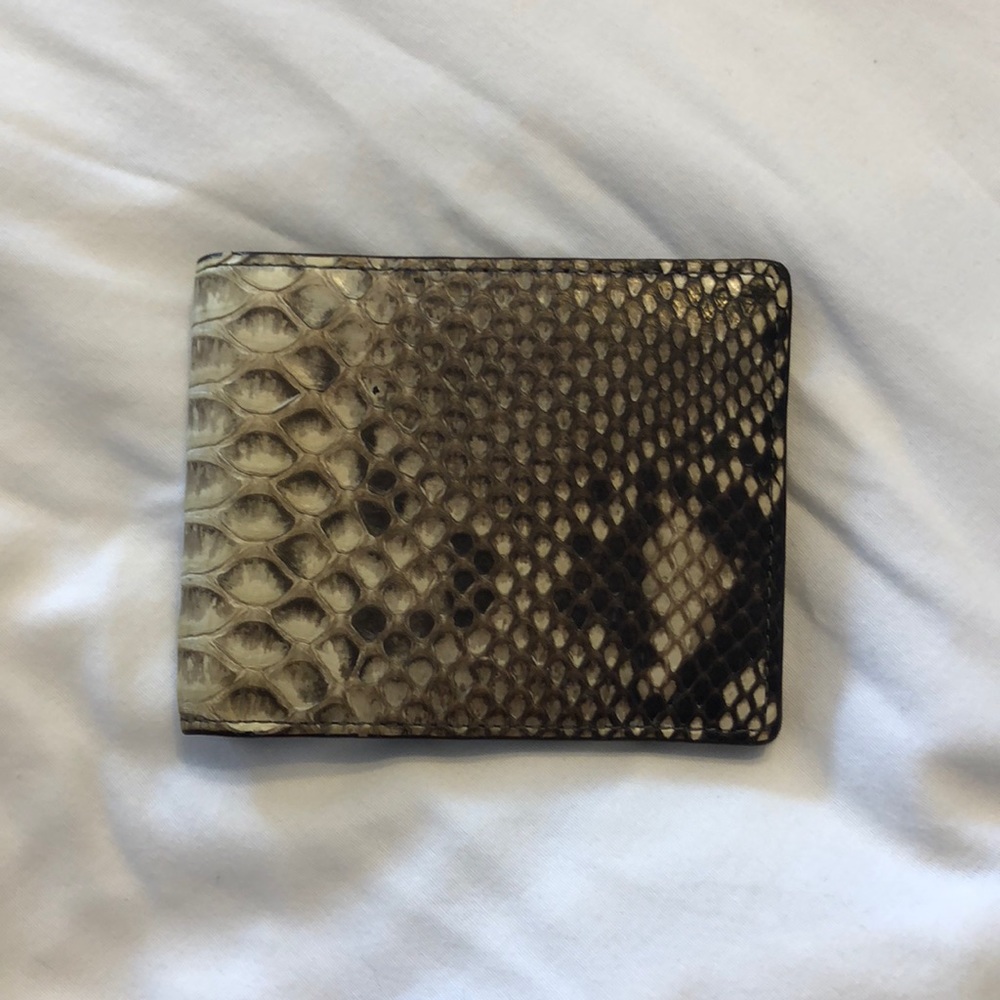 Snakeskin leather MCM wallet